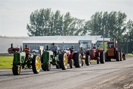 Vintage Tractor Parade in Treherne
